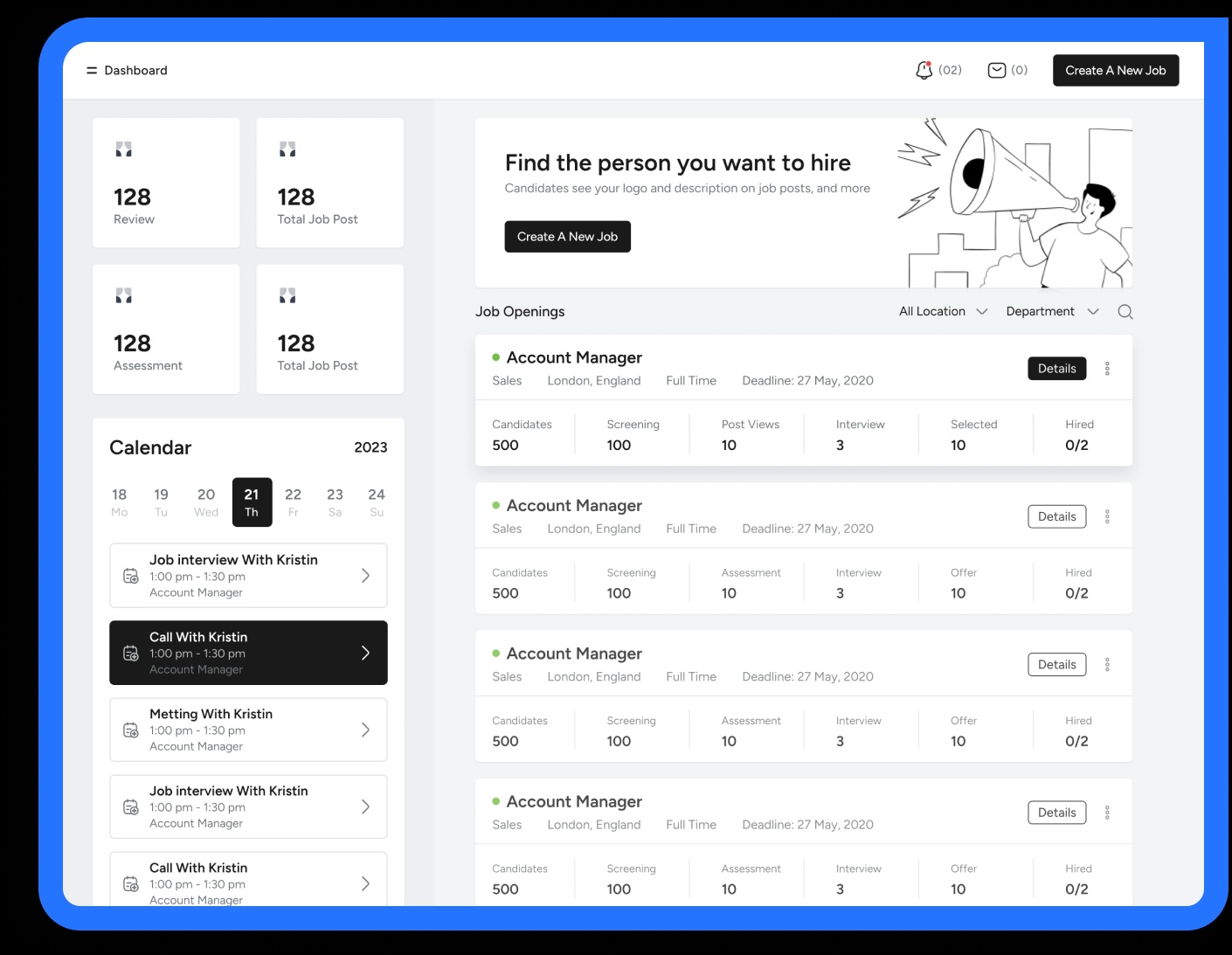 CrewHRM Dashboard