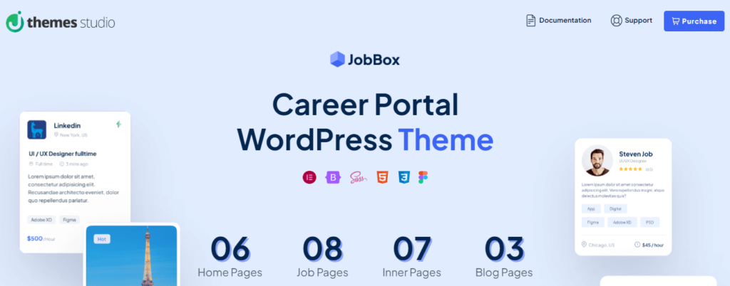 JobBox, job board theme
